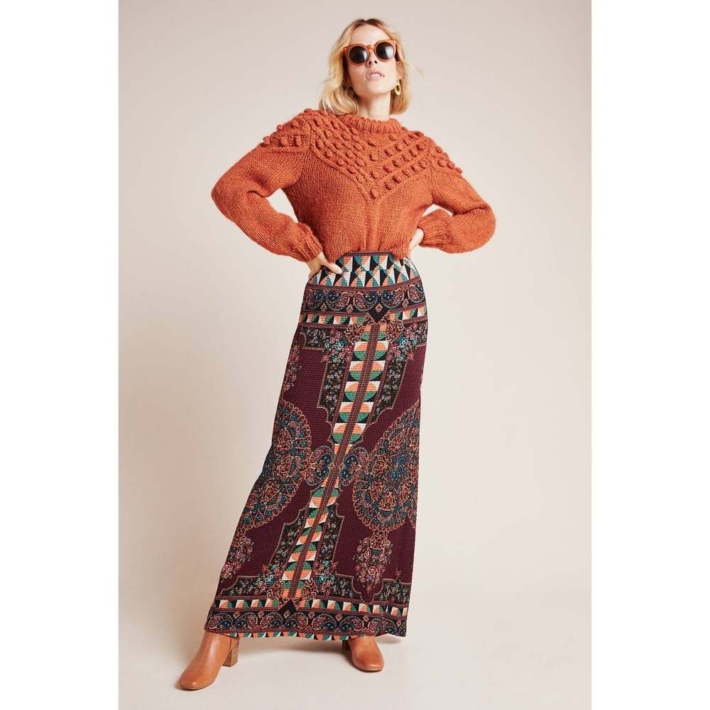 SOLD on Ⓜ️ercari - Farm Rio Mixed-Print Maxi Skirt Floral Geo Size Small